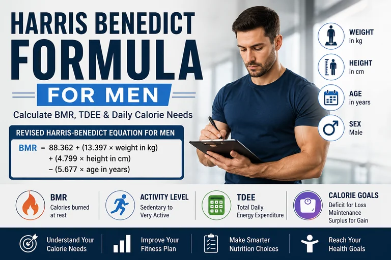 Harris Benedict Formula for Men