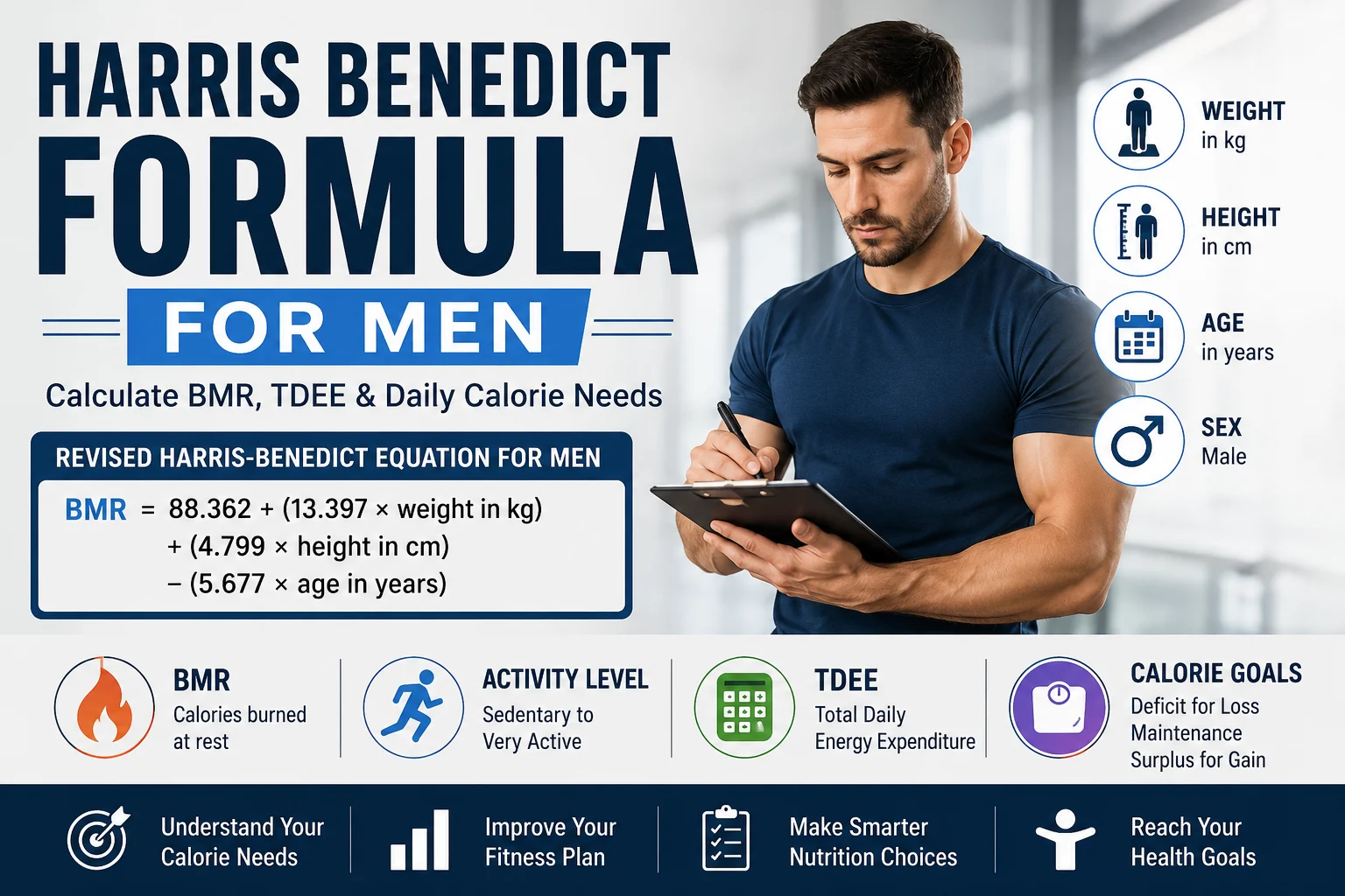 Harris Benedict Formula for Men