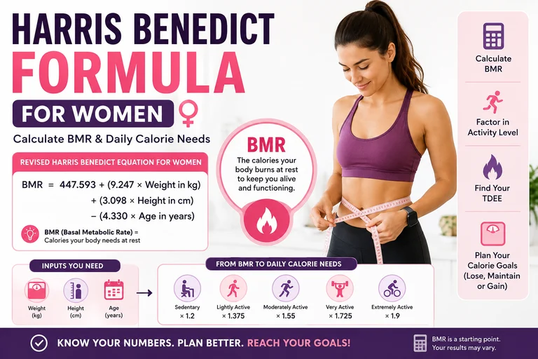 Harris Benedict Formula for Women