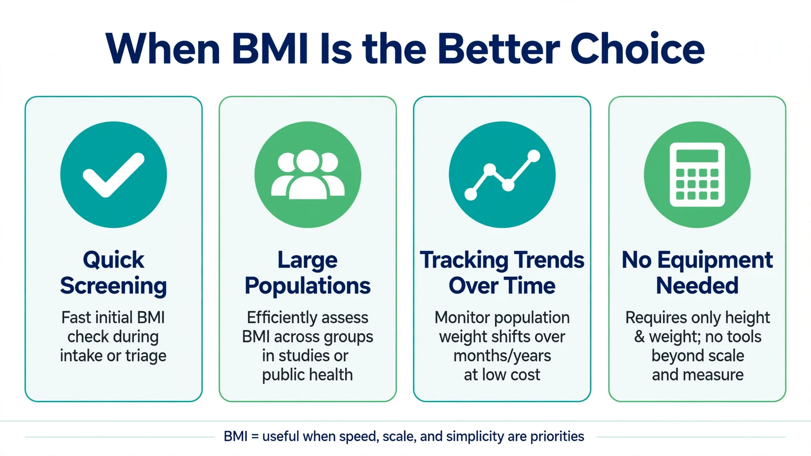 When BMI is the better choice with 4 use cases